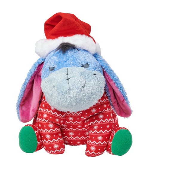 2023 Disney Parks Christmas Eeyore Weighted Plush - Picture 1 of 2